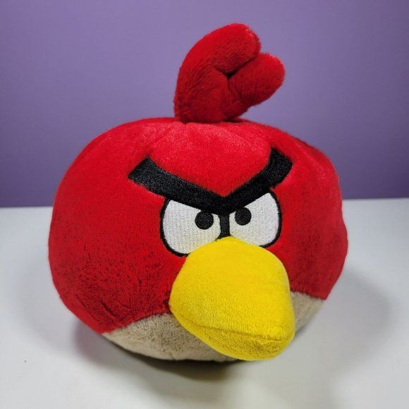 Commonwealth Other - Angry Birds RED BIRD 7” Plush Stuffed Toy No Sound 2010 Commonwealth